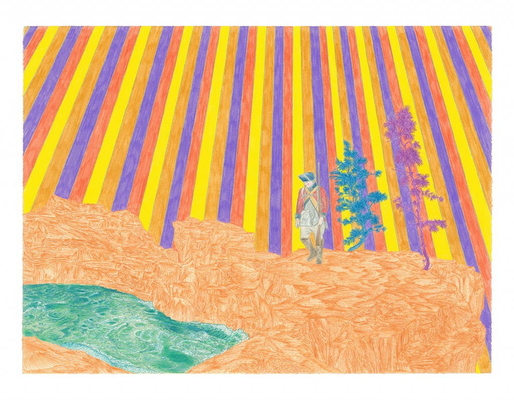          <em>tide pool,</em>  colored pencil, 15” x 20”