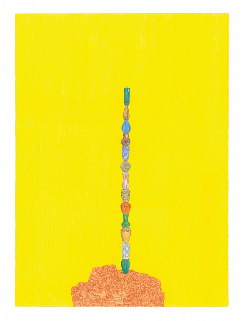         <em>arts & crafts,</em> colored pencil, 30